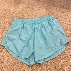 Light blue Nike women’s running shorts - size XS